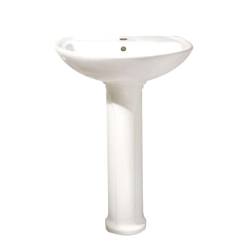 American Standard 0236.111.020 Cadet Pedestal Combo Bathroom Sink in White