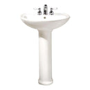 American Standard 0236.411.020 Cadet Pedestal Sink Combo in White