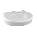 American Standard 0283.008.020 Standard Collection 8.5" Pedestal Sink Basin in White