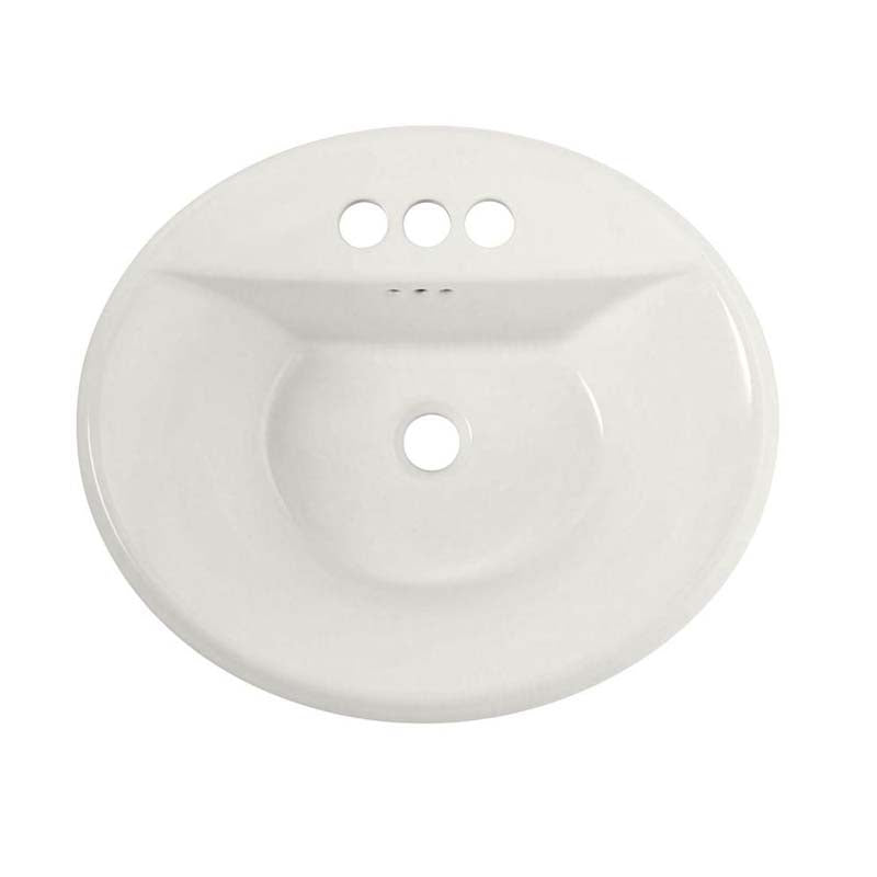 American Standard 0405.004EC.020 Tropic Self-Rimming Bathroom Sink and in White