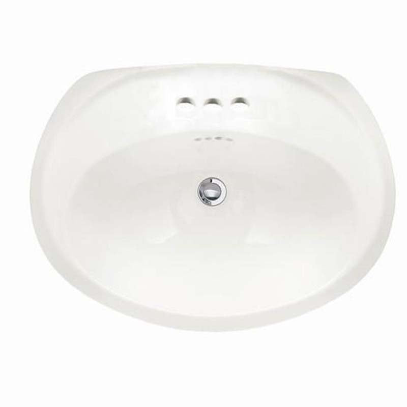 American Standard 0410.021.020 Ellisse Petite Self-Rimming Bathroom Sink in White