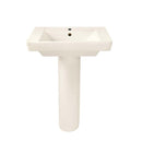 American Standard 0641.100.222 Boulevard Pedestal Combo Bathroom Sink in Linen with Center Hole Only