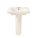 American Standard 0641.400.222 Boulevard Pedestal Combo Bathroom Sink in Linen with 4" Faucet Centers