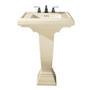 American Standard 0790.800.222 Town Square Pedestal Combo Bathroom Sink with 8" Faucet Centers in Linen