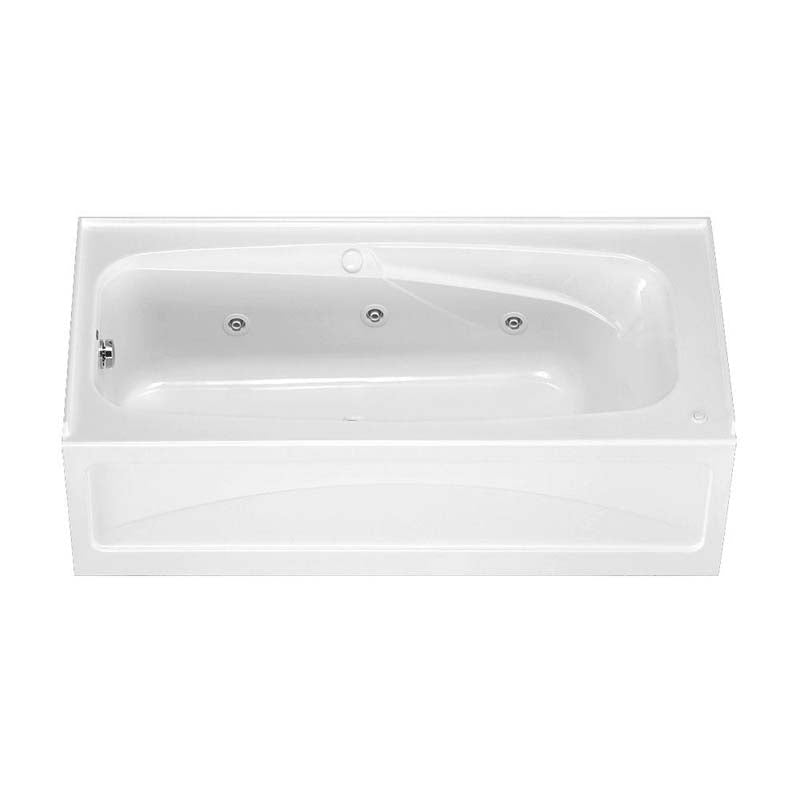 American Standard 1748.218.020 Colony 5.5 ft. Left Drain Integral Apron Whirlpool Tub in White
