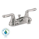 American Standard 2275.509.295 Colony Soft 4" 2-Handle Low-Arc Bathroom Faucet in Satin Nickel with Speed Connect Drain