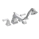 American Standard 2555.921.002 Town Square 2-Handle Deck Mount Tub Filler in Polished Chrome with Personal Shower