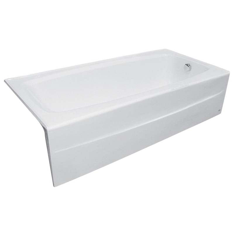 American Standard 2696.102.020 Spectra 5.5 ft. Cast-Iron Bathtub with Right-Hand Drain in White