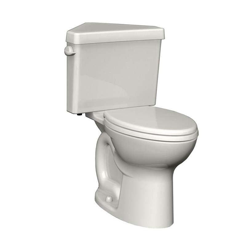 American Standard 270AD001.020 Cadet 3 Powerwash Triangle Right Height 2-piece 1.6 GPF Elongated Toilet in White