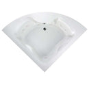 American Standard 2775.018WC.020 Cadet 5 ft. Corner EverClean Whirlpool Tub with Center Drain in White