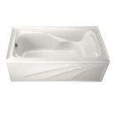 American Standard 2776.202.020 Cadet 5 ft. Left-Hand Drain Integral Apron Bathtub in White