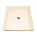 American Standard 3636.ST.021 36-3/16" x 36" Single Threshold Shower Base in Bone