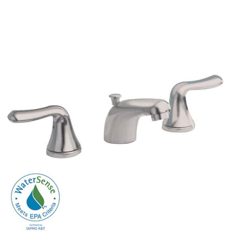 American Standard 3875.501.295 Colony Soft Widespread 2-Handle Low-Arc Bathroom Faucet in Satin Nickel