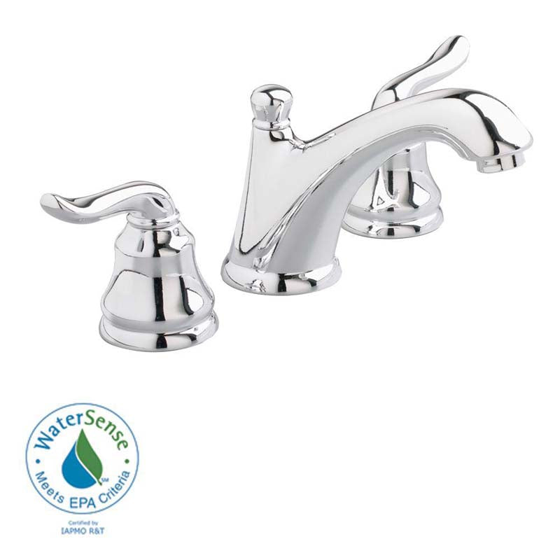 American Standard 4508.801.002 Princeton Widespread 2-Handle Low Arc Bathroom Faucet in Polished Chrome 