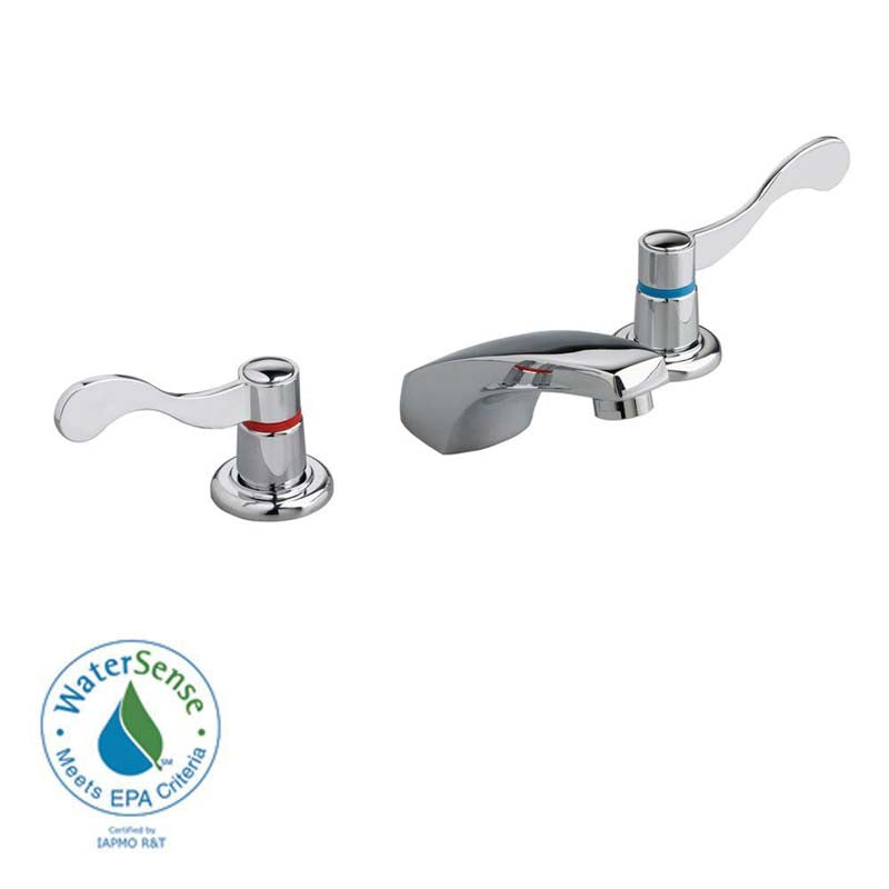 American Standard 4802.000.002 Heritage Widespread 2-Handle Low-Arc Bathroom Faucet in Polished Chrome 