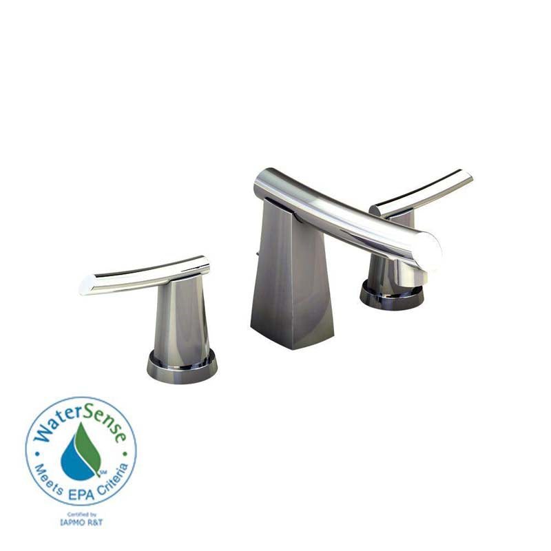 American Standard 7010.801.075 Green Tea 8" Widespread 2-Handle Mid-Arc Bathroom Faucet in Stainless Steel 