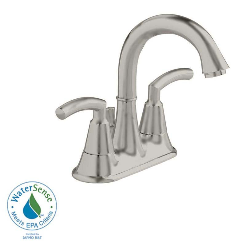 American Standard 7038.201.295 Tropic 2-Handle High-Arc Bathroom Faucet in Satin Nickel with Connect Pop-Up Drain