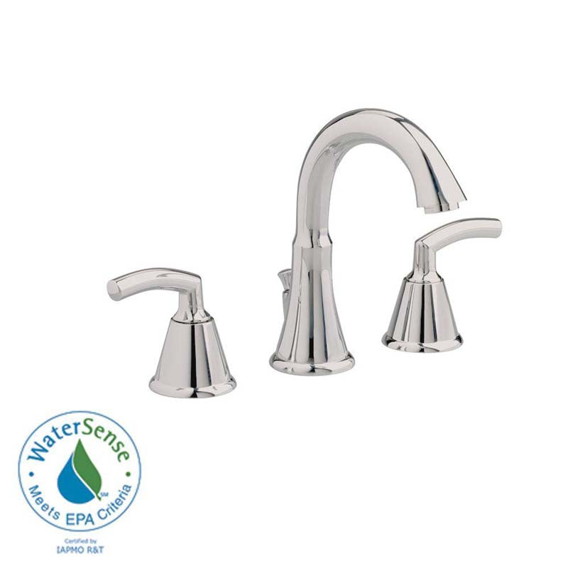 American Standard 7038.801.295 Tropic 8" Widespread 2-Handle Mid Arc Bathroom Faucet in Satin Nickel