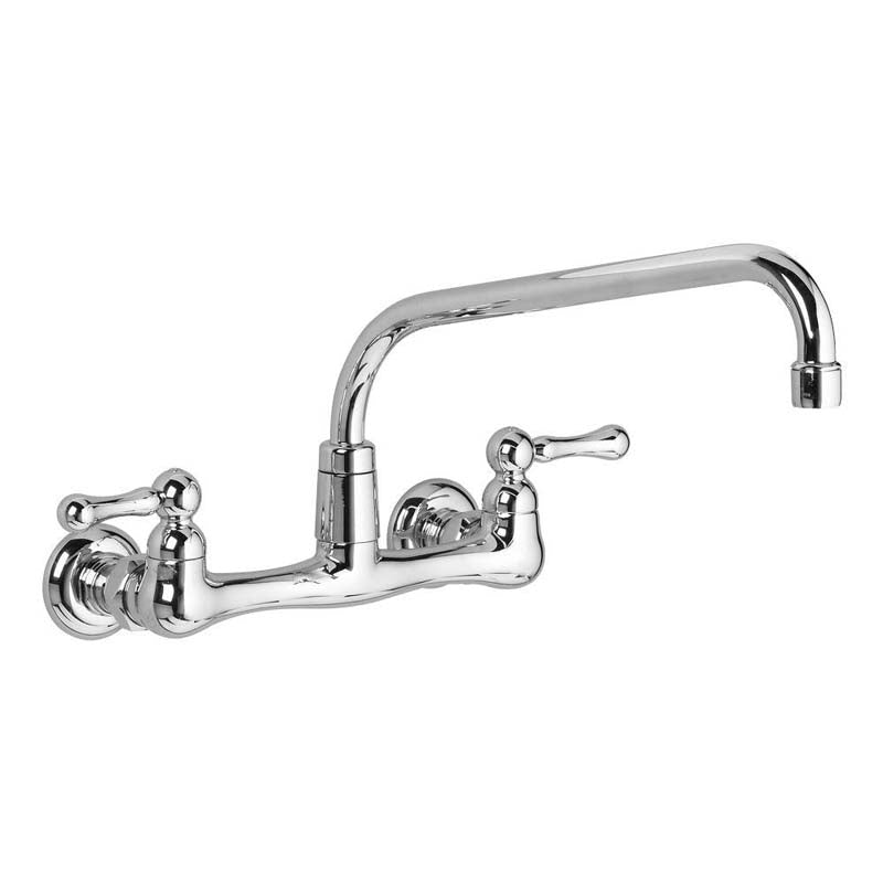American Standard 7292.152.002 Heritage 8" Wall Mount 2-Handle Low-Arc Bathroom Faucet in Chrome