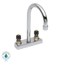 American Standard 7402.000.002 Heritage 2-Handle High-Arc Bathroom Faucet in Polished Chrome with Grid Drain