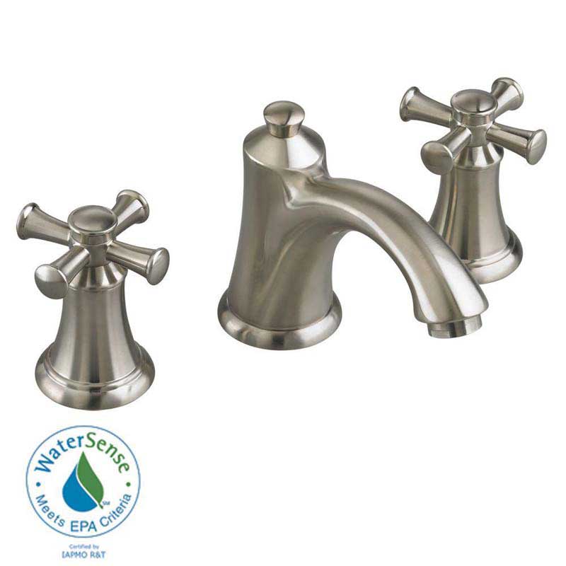 American Standard 7415.821.295 Portsmouth 8" 2-Handle Mid Arc Bathroom Faucet in Satin Nickel 