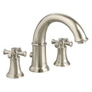 American Standard 7420.920.295 Portsmouth Deck-Mount Tub Filler, Less Personal Shower, Cross Handles in Satin Nickel