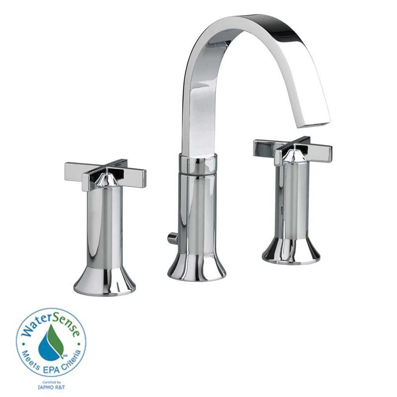 American Standard 7430.821.002 Berwick Widespread 2-Handle High-Arc Bathroom Faucet in Polished Chrome 