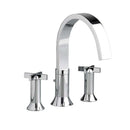 American Standard 7430.920.002 Berwick Cross 2-Handle Deck-Mount Roman Tub Faucet in Polished Chrome