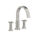 American Standard 7430.920.295 Berwick Cross 2-Handle Deck-Mount Roman Tub Faucet in Satin Nickel