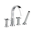 American Standard 7430.921.002 Berwick Cross 2-Handle Deck-Mount Roman Tub Faucet in Polished Chrome