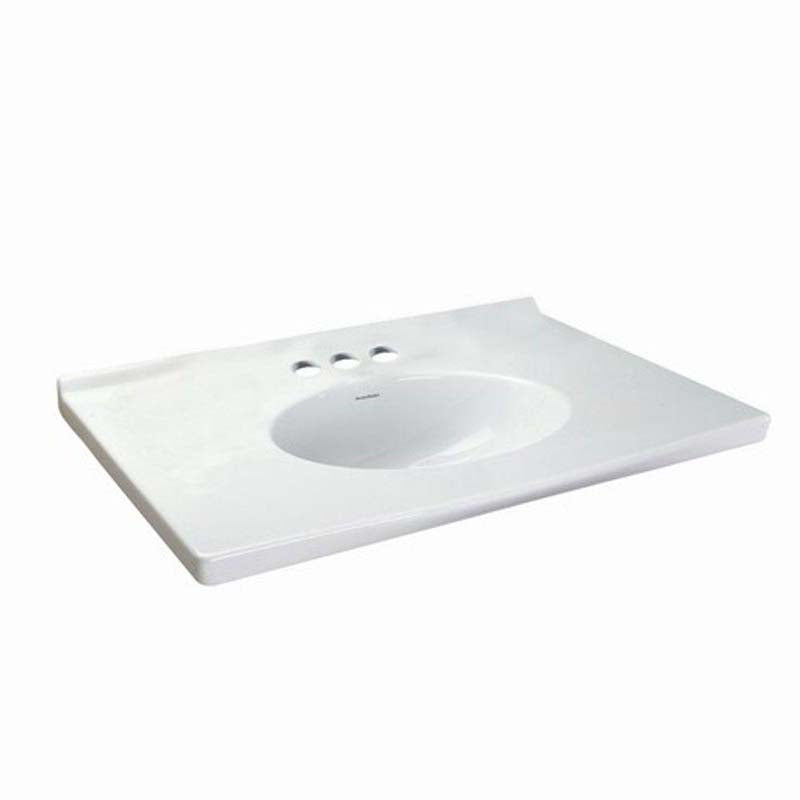 American Standard 7820.400.020 Portsmouth Fine Fire Clay Vanity Top in White with White Basin
