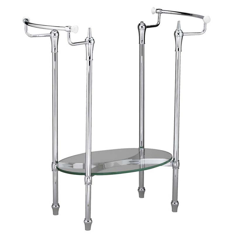 American Standard 8710.000.002 Standard Collection Metal Console Leg Set in Polished Chrome