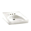 American Standard 9141.011.020 Wheelchair Users Wall-Mount Bathroom Sink in White