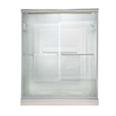American Standard AM00345.400.213 Euro Frameless Bypass Shower Door in Silver with Clear Glass