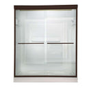 American Standard AM00390.400.224 Euro Frameless Bypass Shower Door in Oil-Rubbed Bronze Finish with Clear Glass