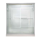 American Standard AM00394.400.213 Euro Frameless Bypass Shower Door in Silver Finish with Clear Glass
