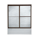 American Standard AM00770.422.224 Prestige Framed Bypass Shower Door in Oil-Rubbed Bronze finish with Rain Glass