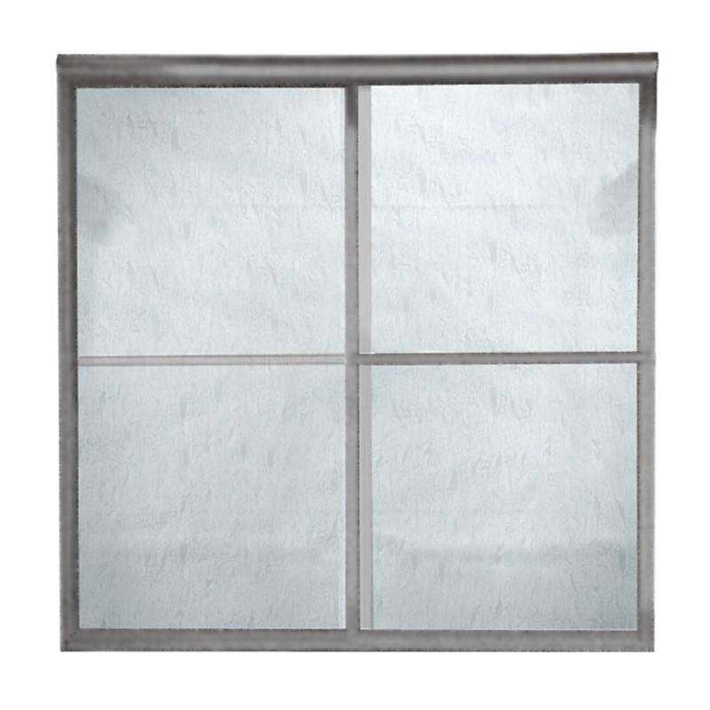 American Standard AM00790.422.006 Prestige Framed Bypass Shower Doors in Brushed Nickel with Rain Glass