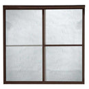 American Standard AM00790.422.224 Prestige Framed Bypass Shower Doors in Oil Rubbed Bronze and Rain Glass