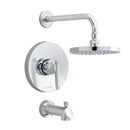American Standard T010.502.002 Green Tea Shower Trim Kit with Rain Showerhead in Polished Chrome