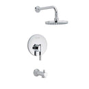 American Standard T430.502.002 Berwick Bath/Shower Trim Kit, Rain Showerhead in Polished Chrome