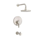 American Standard T430.502.295 Berwick Bath/Shower Trim Kit, Rain Showerhead in Satin Nickel