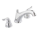American Standard T508.900.295 Princeton Lever 2-Handle Deck Mount Roman Tub Faucet Trim Kit in Satin Nickel