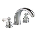 American Standard T980.712.002 Hampton 2-Porcelain Lever Handle Deck-Mount Roman Tub Faucet Trim Kit in Polished Chrome