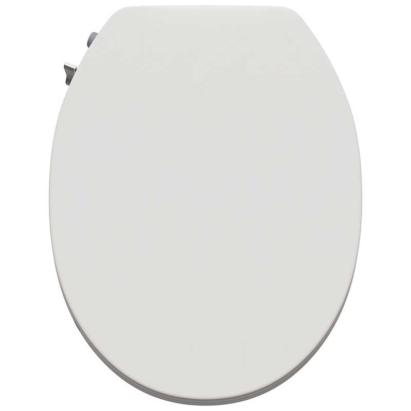 Anzzi Troy Series Non-Electric Bidet Seat for Rounded Toilet in White with Dual Nozzle, Built-In Side Lever and Soft Close TL-MBSRN201WH 5