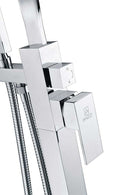 Anzzi Yosemite 2-Handle Claw Foot Tub Faucet with Hand Shower in Polished Chrome FS-AZ0050CH 12