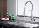 Anzzi Carriage Single Handle Standard Kitchen Faucet in Brushed Nickel KF-AZ211BN 13