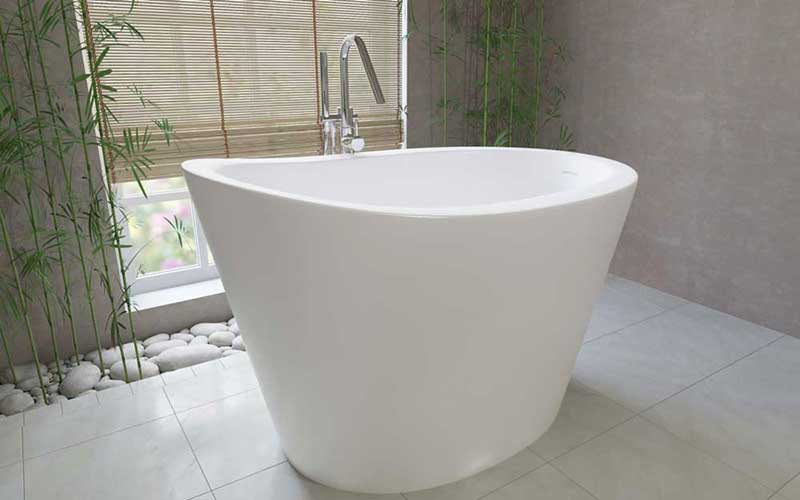 Aquatica True Ofuro Freestanding Stone Japanese Soaking Bathtub