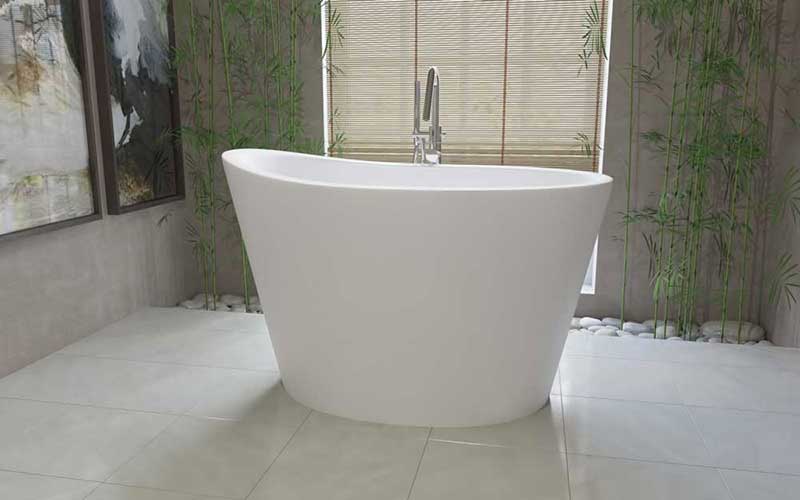 Aquatica True Ofuro Freestanding Stone Japanese Soaking Bathtub 3