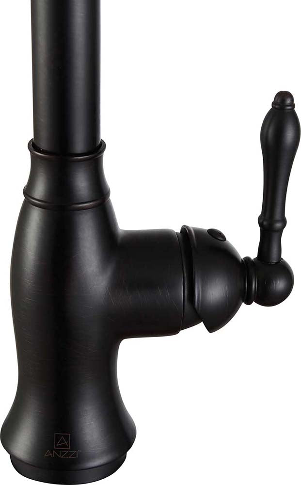 Anzzi Rodeo Single-Handle Pull-Out Sprayer Kitchen Faucet in Oil Rubbed Bronze KF-AZ214ORB 15